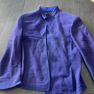 Akris Bergdorf Goodman blue Blazer